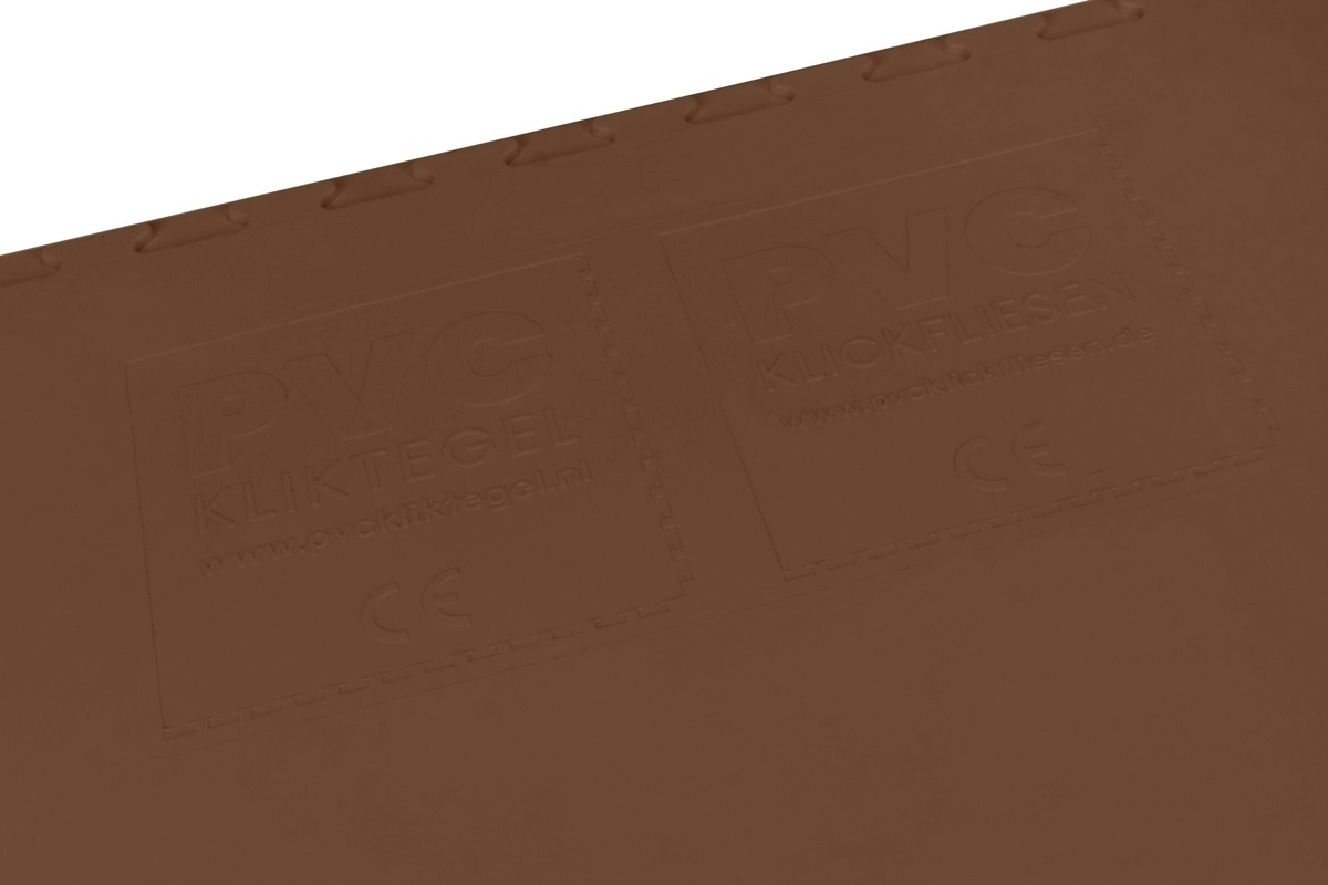 PVC Kliktegel Waterdicht Bruin