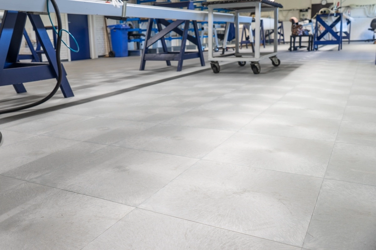 PVC Fitnessvloer Tegel Zwart