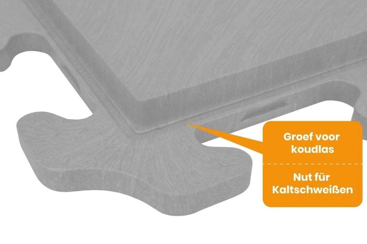 PVC Evenementenvloer Tegel Grijs