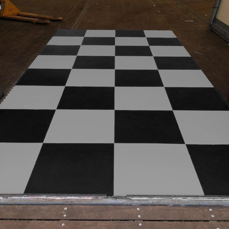 PVC Evenementenvloer Tegel Antraciet