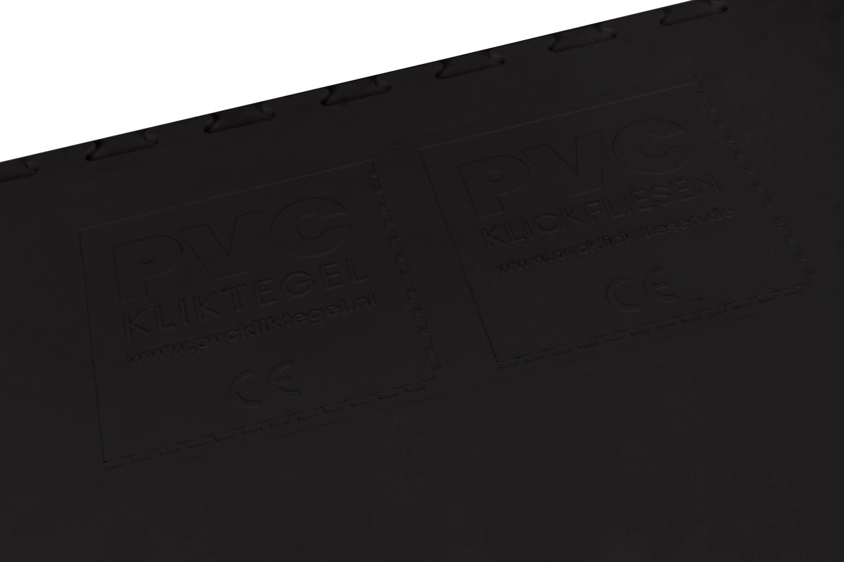 PVC Kliktegel Waterdicht Zwart STARK