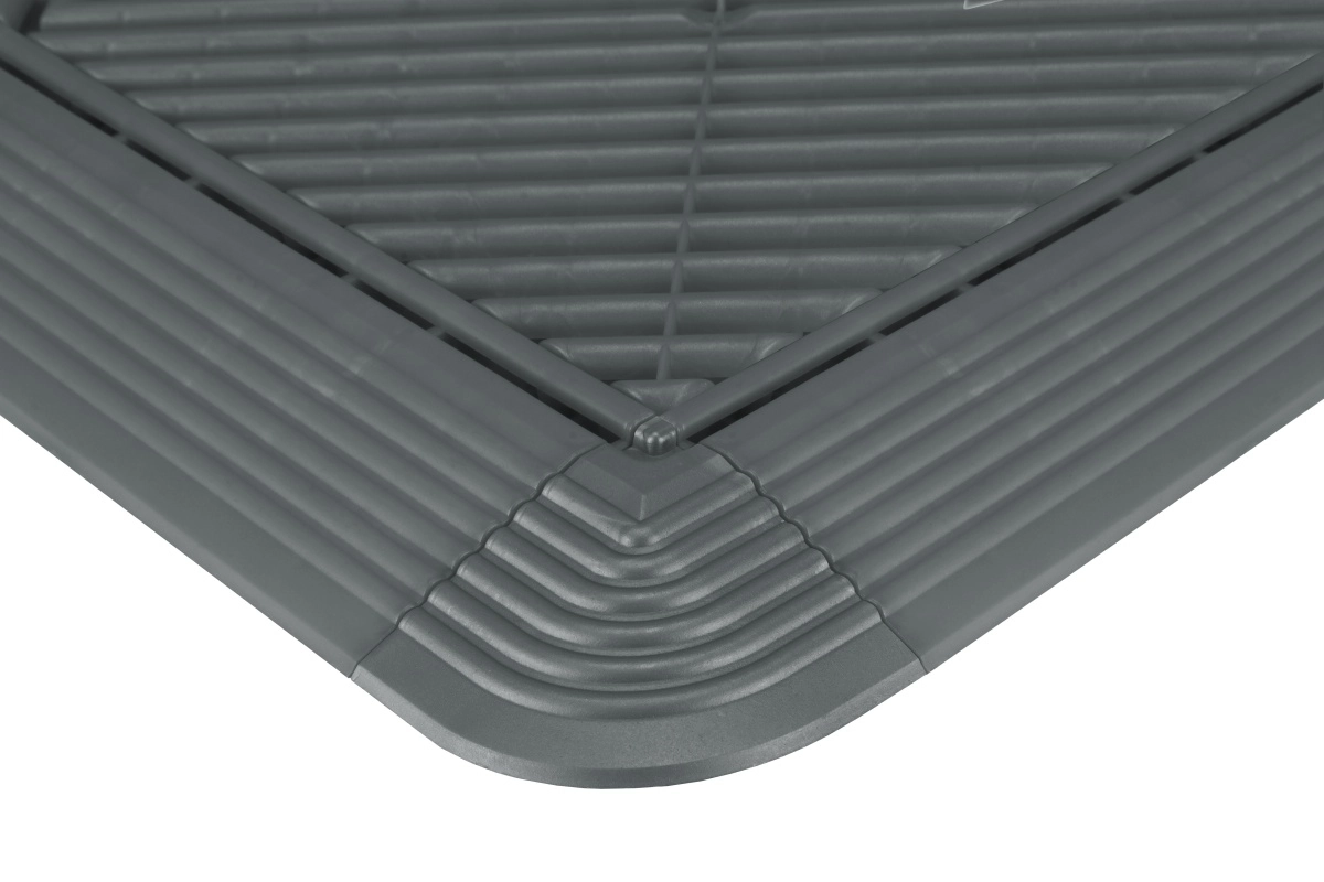 RibDeck Hoekstuk Donkergrijs