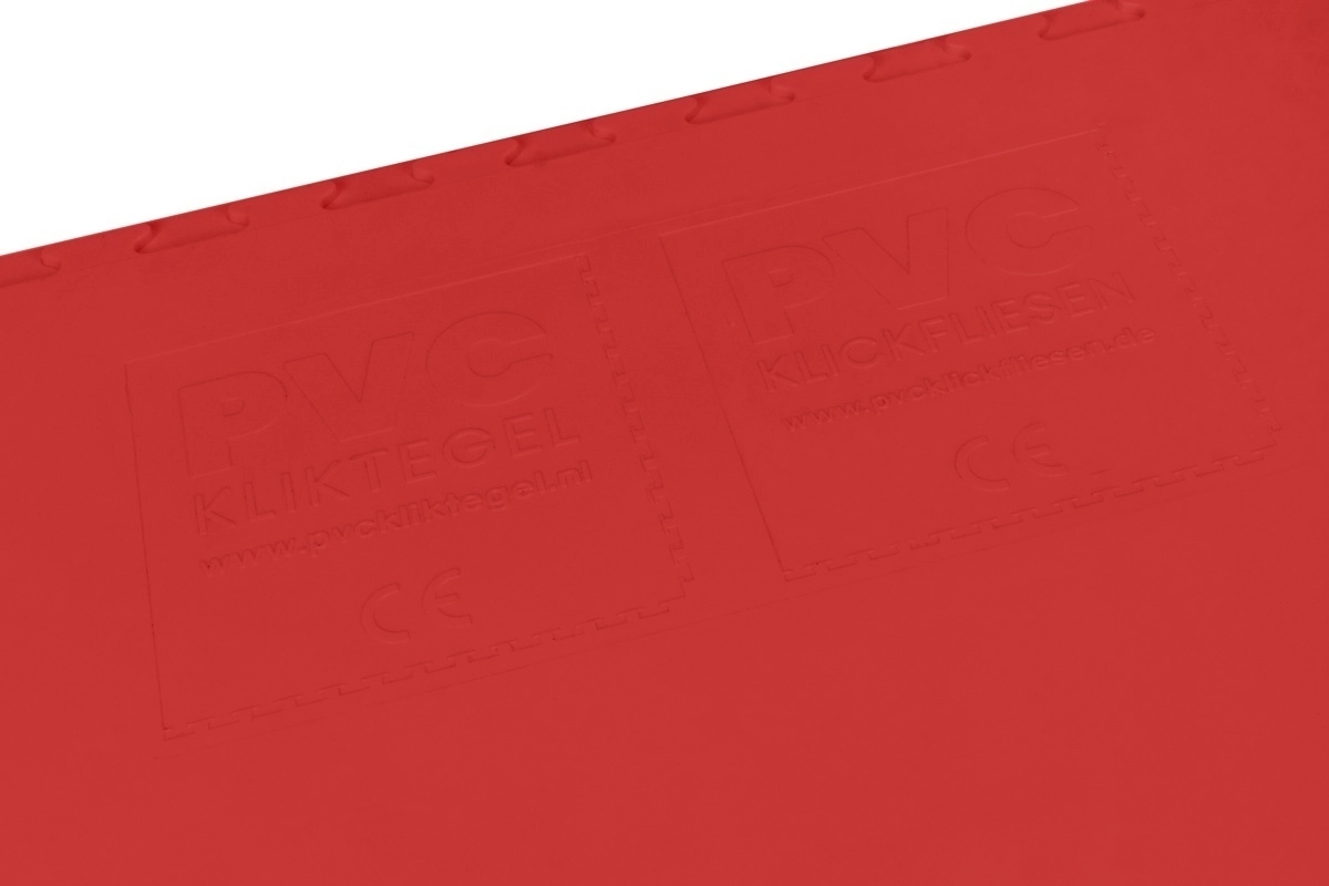 PVC Kliktegel Waterdicht Rood