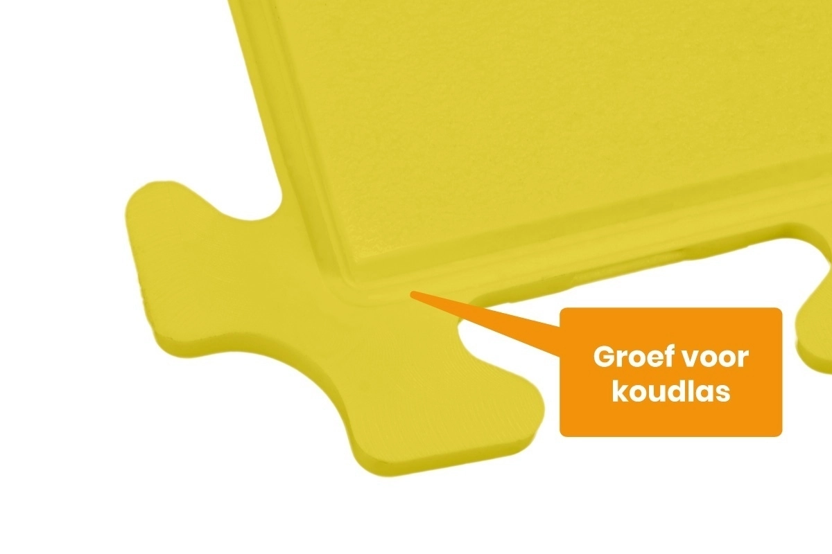 PVC Kliktegel Waterdicht Geel