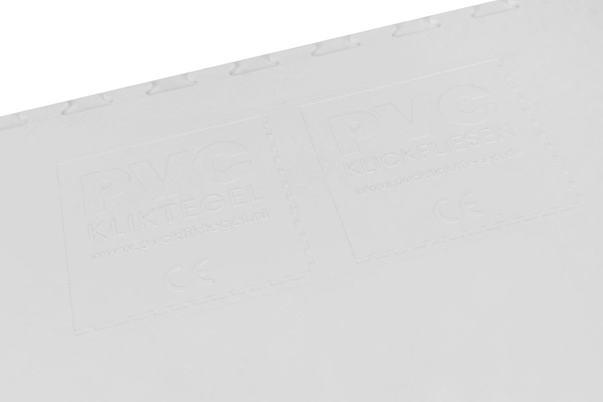 PVC Kliktegel Waterdicht Wit